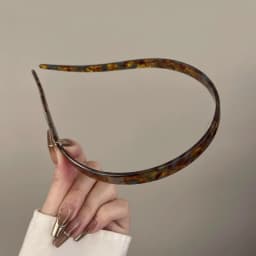 1 Ladies Non-Clamping Ear Bone Hair Accessories Acetic Acid Headband Headband High-End Hairband Girls 2024 New Summer Elegant He