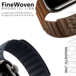 Magnetic Link Strap for Apple Watch Bands 40mm 45mm 44mm 41mm 49mm FineWoven Correa Bracelet iwatch series 11 10 9 8 SE ultra 3
