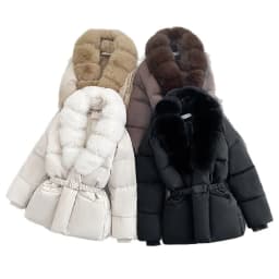 Women Parkas Coats Solid Jackets Mid Length Zipper Pocket Turn Down Collar Long Sleeves Cinched Waist Casual 2026 Autumn Winter