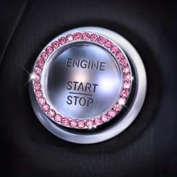 The Car Starts the Rhinestone Decoration Ignition Ring with Diamond Decoration Ring with One Button