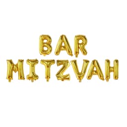 10pcs/set 16 Inch BAT MITZVAH BAR MITZVAH Letters Party Decorations Rose Gold Silver Gold Balloons Banner Photo Booth Backdrop