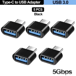 For Mobile Phone USB Female to Type C Male Adapter OTG 15.5CM Long Cable For Xiaomi Samsung S20 Huawei OTG Data Cable Converter