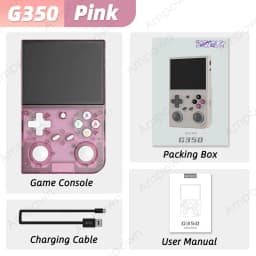 BATLEXP G350 Handheld Game Console 3.5'' IPS Screen Linux System Dual Joystick Vibration Motor Retro Portable Video Console Gift
