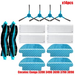 For Cecotec Conga 3290 3390 3490 3590 3690 3790 3890 Ultra Titanium Vital Vacuum Cleaner Main Side Brush Hepa Filter Spare Part