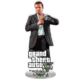 Gta 5 Game Acrylic Figure Display Stand Model Plate Double Sided Cartoon Design Wholesale Friends Girl Gift Ornaments Keychain