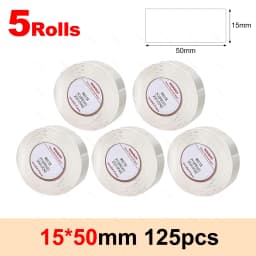 Niimbot D11 D110 White Paper Rolls Thermal Label Printer Waterproof Self Adhesive Tapes 15mmx30mm D101 Label Sticker 3/5/10Rolls