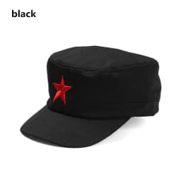 Classic Men Military Caps Men's Women's Fitted Baseball Sunsreen Caps Adjustable Red Star Army Hats Outdoor Casual Sports