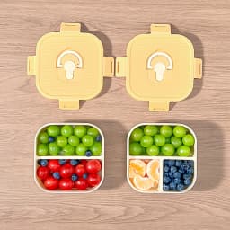 WORTHBUY Portable Plastic Lunch Box With Compartment Microwave Safe Fruit Salad Lunch Container Kid Student Leak-proof Bento Box