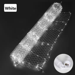Upgrade Wedding Ceiling Decor Starry Sky Wrought Iron Net With Luminous Lamp Beads Party Prop For Christmas Birthday Decoration