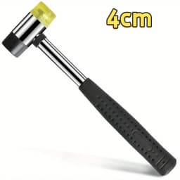 PHYHOO Dual Head Jewelry Mallet Soft Rubber Plastic Hammer for Ring Sizing Leather Craft Woodworking and Flooring Tools