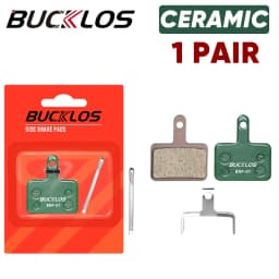 BUCKLOS BRP-01 Disc Brake Pads Resin Semimetallic MTB Hydraulic Brake Pads for SHIMANO B01S B05S Bicycle Brake Pad for M525 M395