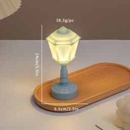 1:12 Dollhouse Miniature Flower Bud Table Lamp Night Light Furniture Home Model Decor Toy Doll House Accessories