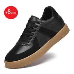 Men's Invisible Height Increasing Shoes 6/8cm German Training Shoes Breathable Genuine Leather Retro Casual Sports Shoes