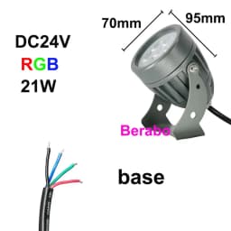 External Control RGB LED Lawn Lamp Outdoor LED Garden Lawn Light 21W Landscape Lamp Spike Waterproof 12V 24V Path Bulb Spot Ligh