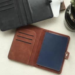 Takeoak Personalized Name Passport Holder Credit Card Wallet Leather Passport Book Suede Passport Cover Travel Accessories