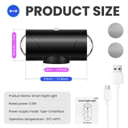 1PC/2PCS /4PCS Rechargeable LED Night Lights with Motion Sensor Wall Lights, RGB Gradient Ambient Light, Dimmable Indoor Lamps,