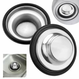 Brand New Sink Stopper Plug Stainless Steel 3 1/2 Inch Diameter Fits Standard Kitchen Drain For Insinkerator QC
