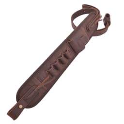 Leather Canvas Rifle Shotgun Carry Strap Ammo Sling Adjustable Gun Belt For Hunting Shooting .308 .22LR 12/16/20GA .357 30/30