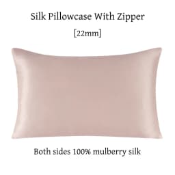22 Momme Silk Zipper Pillowcase 1pc 100% Nature Mulberry Silk Muticolor Pillow Case For Healthy Standard Queen King