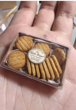 Hot Sale 1:6 Miniature Bakery Gift Set, Handmade Pizza Cookie Bread Matcha Box, Dollhouse Kitchen Pretend Play Dessert Decor