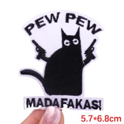 Hot New Animal Cat Embroidered Patches Iron On Patches For Clothing Thermoadhesive Patches Cartoon/Frog Dinosaur Duck Patch DIY