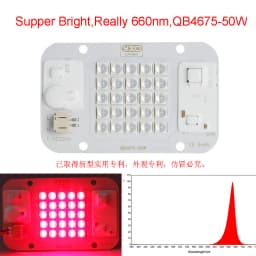 Quantum LED Grow Light Chip LM283B+ 100W 50W DOB COB Full Spectrum Welding Free 220V 110V LED Chip For Indoor Plants