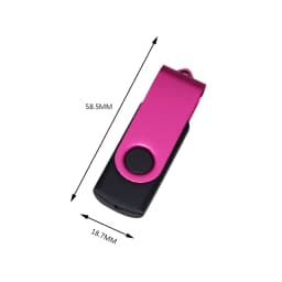 USB 32GB Flash Drive 16GB Memory Stick Metal Jump Drive Swivel Pendrive Portable 64 128 GB Cle USB 2.0 Pen Drives