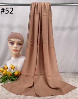 Mini Modal Hijab with Undercap Set Basic Stretchy Pullover Headscarf Thin Breathable Sunscreen Head Wrap Hijabs Scarf 165*50cm