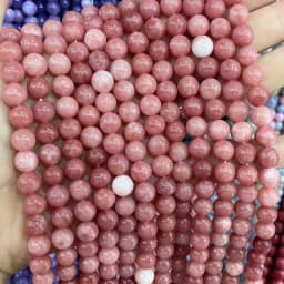 6 8 10MM Natural Stone Jade Chalcedony Round Multicolors Loose Beads For Jewelry Making Diy Charm Bracelets Necklace Accessories