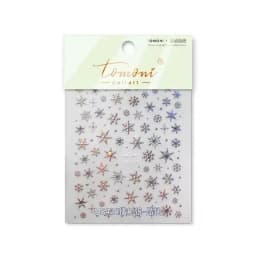 5D Laser Winter Snowflake Christmas Shiny Rhinestone Embossed Relief Self Adhesive Nail Art Decoration Sticker Manicure Decals