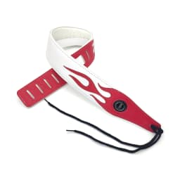YUEKO Lightning Pattern/Flame Guitar Strap Adjustable Length Strap for Acoustic/ Electric Guitar/Bass Available in Multicolor
