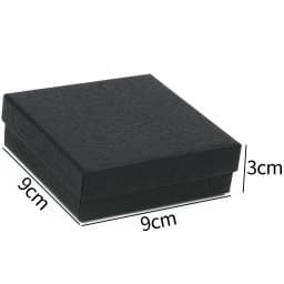 Square Jewelry Display Gifts Box Black Organizer Engagement for Ring Earring Brooch Necklace Bracelet Packaging Boxes