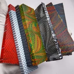 2pieces C-Tek Knife Handle DIY Material Plate Resin Material Snake Grain Honeycomb Pattern Slingshot Handle 120x40x8mm