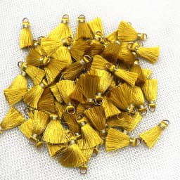 100/50Pcs 20mm Mini Metal Hanging Ring Tassel Trim Pendant DIY Craft Jewelry Handmade Earrings Decor Materials Fringe Trim