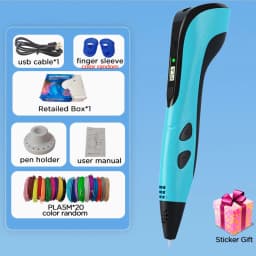 New 3D Pen 3D Printing Pen for Children 1.75mm PLA Filament DIY Drawing Birthday Christmas Gifts for Kids