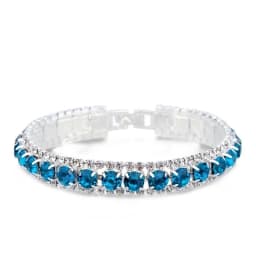 New Arrival 925 Sterling Silver Silve Women Classic Jewelry Holiday Gift Clear Red Cubic Zircon Bracelet& Bangle Wholesale