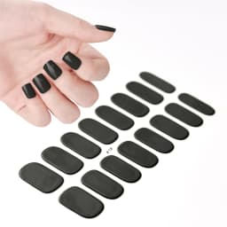 16Tips UV Semi-Cured Gel Nail Wraps Sticker 5D Pure Color Full Cover UV Lamp Gel Sticker Long-Lasting Nail Extension Patch Strip