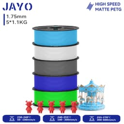 JAYO 5.5KG 3D PETG / High Speed Matte PETG / PLA Classic Printer Filament 1.75mm 3D Printer Filament Neatly Wound PETG for 3D