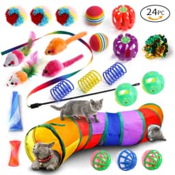 Cat Toys Mouse Shape Balls Foldable Cat Play Tunnel Kitten Tower Funny Cat Tent Pet Supplies for Indoor Cats