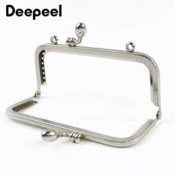 1/2/5Pcs Silver Embossed Metal Purse Frame Kiss Clasp  8.5-20cm Bag Handle for Handbag Wallet WovenBag DIY Handmade Accessories