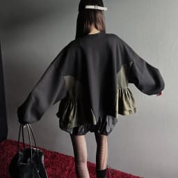 Chic Autumn Winter Women's Crew Neck Sweatshirt Long Sleeve Color Block Design Large Pocket Casual Comfortable Streetwear