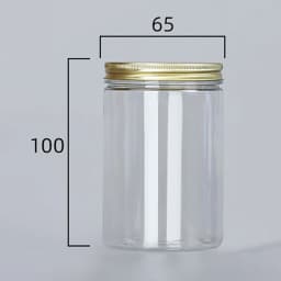 Transparent Sealing Jar With Aluminium Screw Lids Kitchen Organizer Storage Seal Tanks For Grain Tea Candy Cookie Jars