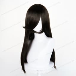 60cm Long Straight Cosplay Synthetic Wig With Bangs Golden Yellow Green Blonde Purple Heat Resistant Hair Anime Wigs + Wig Cap