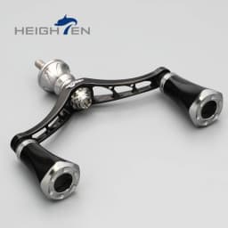 Heighten Spinning Reel Double Rocker Arms - 80/98mm Axle Spacing, 20mm Knob Diameter | Fits Daiwa & Shimano Reel Mod Parts