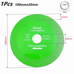 100/115/125mm Glass Cutting Blade Ceramic Tile Jade Crystal Wine Bottle Grinding Diamond Ultra-Thin Saw Blade Glass Cutting Blad