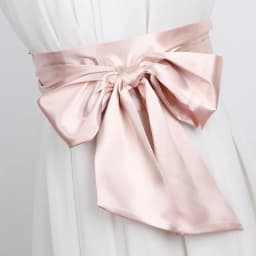 2025 New Red White Blue Satin Silk Wide Belt Women Long 250cm Cummerbund Japanese Obi Lace Waistbands Corset Fabric Collocation