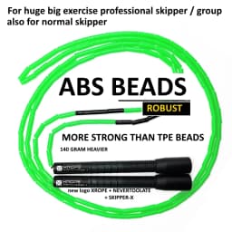 STRAIGHT HARD BEAD BEADED JUMP SKIPPING ROPE COLORFUL SKILL FREESTYLE FITNESS CROSSFIT