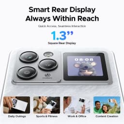 DOOGEE M30 Pro Smartphone Android 16 6.88'' HD+Screen 1.3'' Rear Display Octa Core Mobile Phone 64GB+256GB 8000mAh 64MP 33W NFC