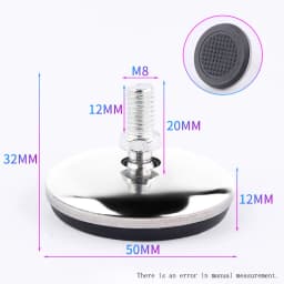 M6 M8 M10 Adjustable Leveling Chair Leg Feet Furniture Mat Screw-in Base Sofa Bed Cabinet Table Floor Protector Anti-slip Pad