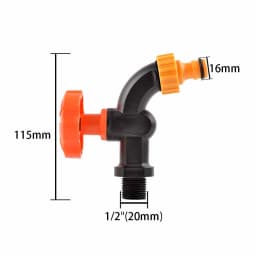 S60 Coarse Thread IBC Tank Tap Elbow PE Pipe Connector X 16mm 1/2'' 3/4'' Water Coupling Garden Hose Faucet Connector